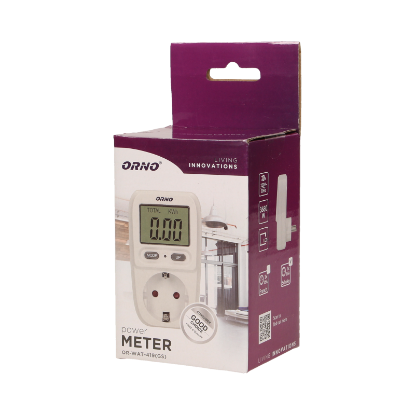 Imagine CONTOR MONOFAZAT si priza 16A, 2P+E, 230vac, Max 3680w, IP20 LCD, IP20,