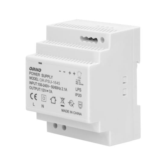 Imagine SURSA 84W, INTRARE 100-230VAC, IESIRE 7.0A, 12VDC, IP20, PE SINA, 4MD, OR-PSU-1645