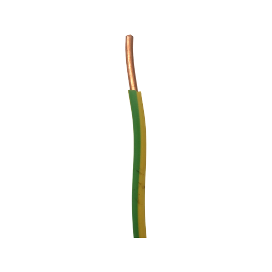 Imagine CONDUCTOR FY ( H07V-U ), 10.0 MMP, LA  METRU, VERDE - GALBEN