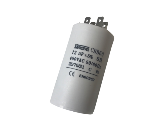 Imagine CONDENSATOR MOTOR, FUNCTIONARE  12UF 450VAC  CBB60A-12/450, TERMINAL 6.3MM