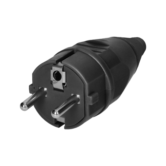 Imagine STECHER 2P+E   16A 250V NEGRU OR-