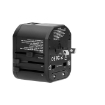 Imagine ADAPTOR UNIVERSAL GOWORLD USA/UK/EURO/AUS,  +2USB 5V, 2.4A, BL/1