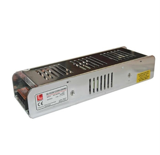 Imagine SURSA ALIMENTARE 200W, 200-240VAC/12VDC, 16.7A, IP20, IL LED, ALUM. 30-033612200