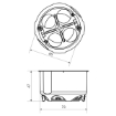 Imagine DOZA APARAT ST FI 65*47MM, REZISTENTA LA FOC T 850 °C, KPZ-1_PO