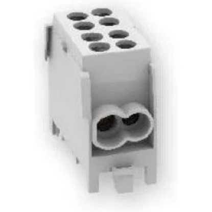 Imagine CLEMA DERIVATIE 1P, 25MMP, 3 IESIRI (1*25+2*16)MMP, CU-AL, 100A, GRI,