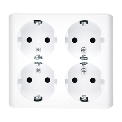 Imagine BLOC 4 PRIZE 2P+E 16A 250V ALB CLASSIC EGSZ4NZ/11