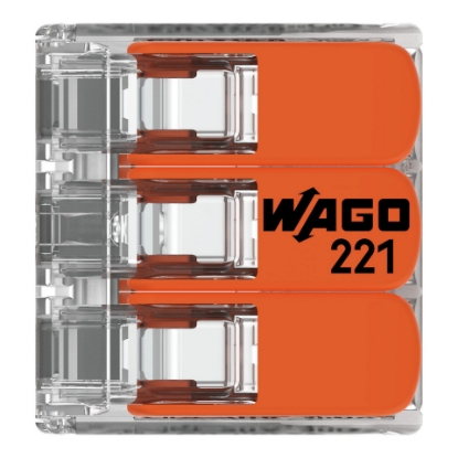 Imagine BLOC TERMINAL  1P, 3G, =<4MMP,  50BUC/CUTIE,    32A, COMPRESIE, WAGO