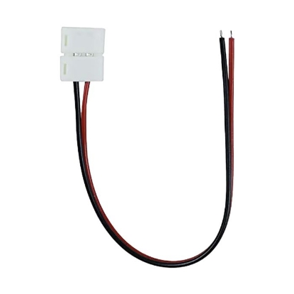 Imagine CONECTOR ALIMENTARE BANDA LED 8MM, MONOCOLORA, CU CABLU, 2 PINI