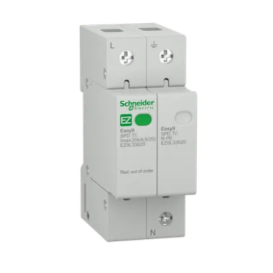 Imagine DESCARCATOR SUPRATENSIUNI, TIP 2, 1P+N, 2MD 20KA, SPD, MOV + GDT, TT/ TN-S, EZ9L