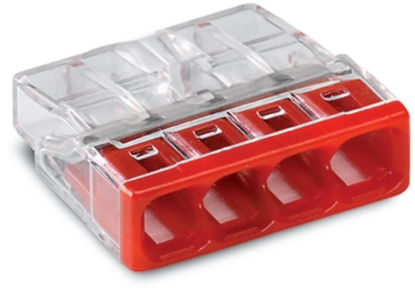 Imagine CONECTOR DE IMBINARE 1P, 4G(1*4G) - 20BUC/CT - 24A, 0.5 - 2.5 MMP, CONDUCTOR RIGID, WAGO