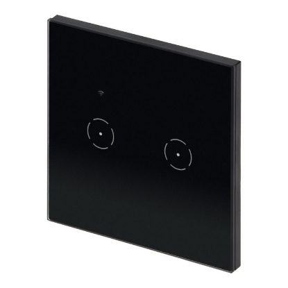 Imagine INTRERUPATOR DUBLU ST, WI-FI, TUYA SMART, NEGRU