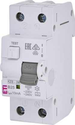 Imagine DIFERENTIAL RCBO, 10MA, TIP A, 1P+N, B 25A, 2MD, 10KA, KZS-2M