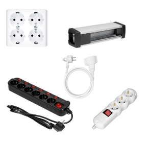 Imagine pentru categorie Prelungitoare, Blocuri prize,