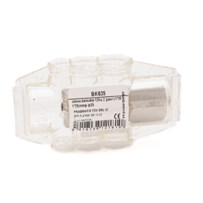 Imagine CLEMA DERIVATIE 125A, 2 GAURI (1*35 + 1*25)MMP IP20