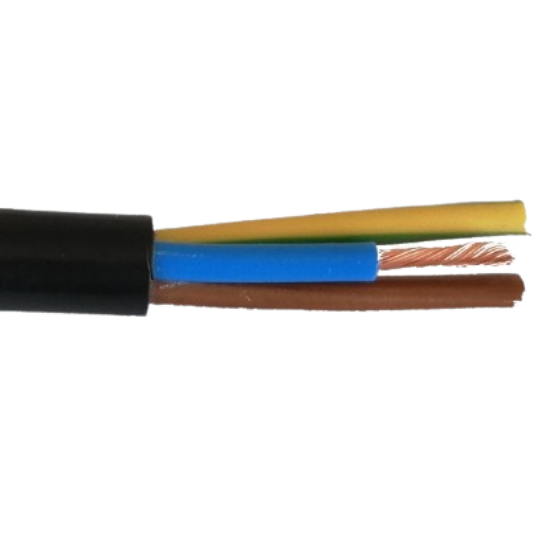 Imagine CABLU MYYM, H05VV-F, 3.0* 2.50 mmp,   1m, NEGRU