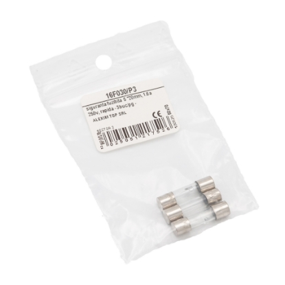 Imagine SIGURANTA FUZIBILA, FI 5 *20MM, 1.6A 250V, RAPIDA - 3BUC/PG