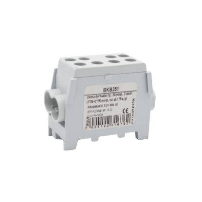 Imagine BLOC DISTRIBUTIE 1P, (2*35+2*25)MMP/4GAURI, CU-AL, 125A, GRI,