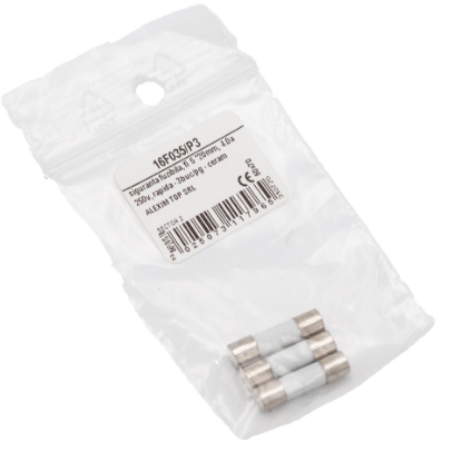 Imagine SIGURANTA FUZIBILA, FI 5 *20MM, 4.0A 250V, RAPIDA - 3BUC/PG - CERAMICA